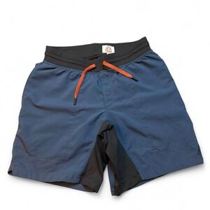 LIVSN Shorts Medium Blue Lined 8 inseam Running Hiking Quick Dry Athletic READ